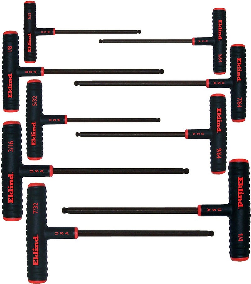 Eklind Tool 60809 Power-T Handle Ball-Hex Key Allen Wrench, 9 Pieces Set - Image 1
